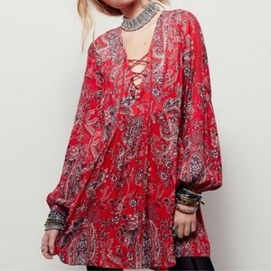 Free People Rain Or Shine Mini Dress